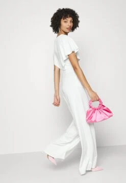 Wedding Betty V Neck Wrap - Jumpsuit - White -Dameskledingwinkel 0724197d75d64a33a631040152bfbb19