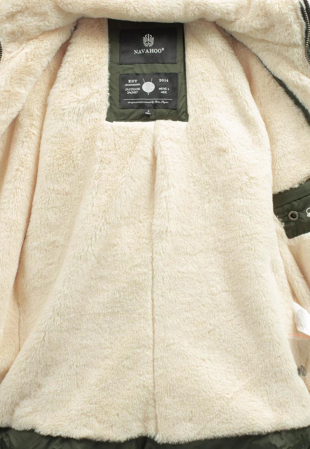 Navahoo Megan - Winterjas - Olive Green 6 Navahoo Megan - Winterjas - Olive Green - Afbeelding 6