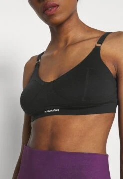Icebreaker Merino Queens Clasp Bra - Sport Bh - Black -Dameskledingwinkel 22551071461349939f18889e8be0b48c