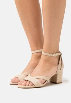 Leather Wide Fit - Sandalen - Beige