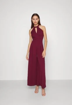 Dameskledingwinkel 35 Wal G Arry Wide Leg- Jumpsuit - Wine
