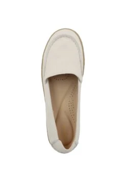 Clarks Barleigh - Instappers - Off White Leather -Dameskledingwinkel a3233e1b90c84321be45e07b4fce8bed