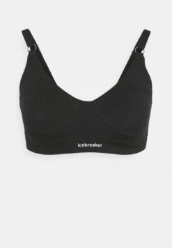 Icebreaker Merino Queens Clasp Bra - Sport Bh - Black -Dameskledingwinkel a4d52b559e754aceb6cc14db8964bf19