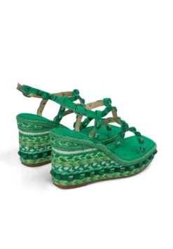 Alma En Pena Zavala - Sandalen Met Sleehak - Verde Oscuro -Dameskledingwinkel add656f46e0d4976a8ecb68b8021a5d5