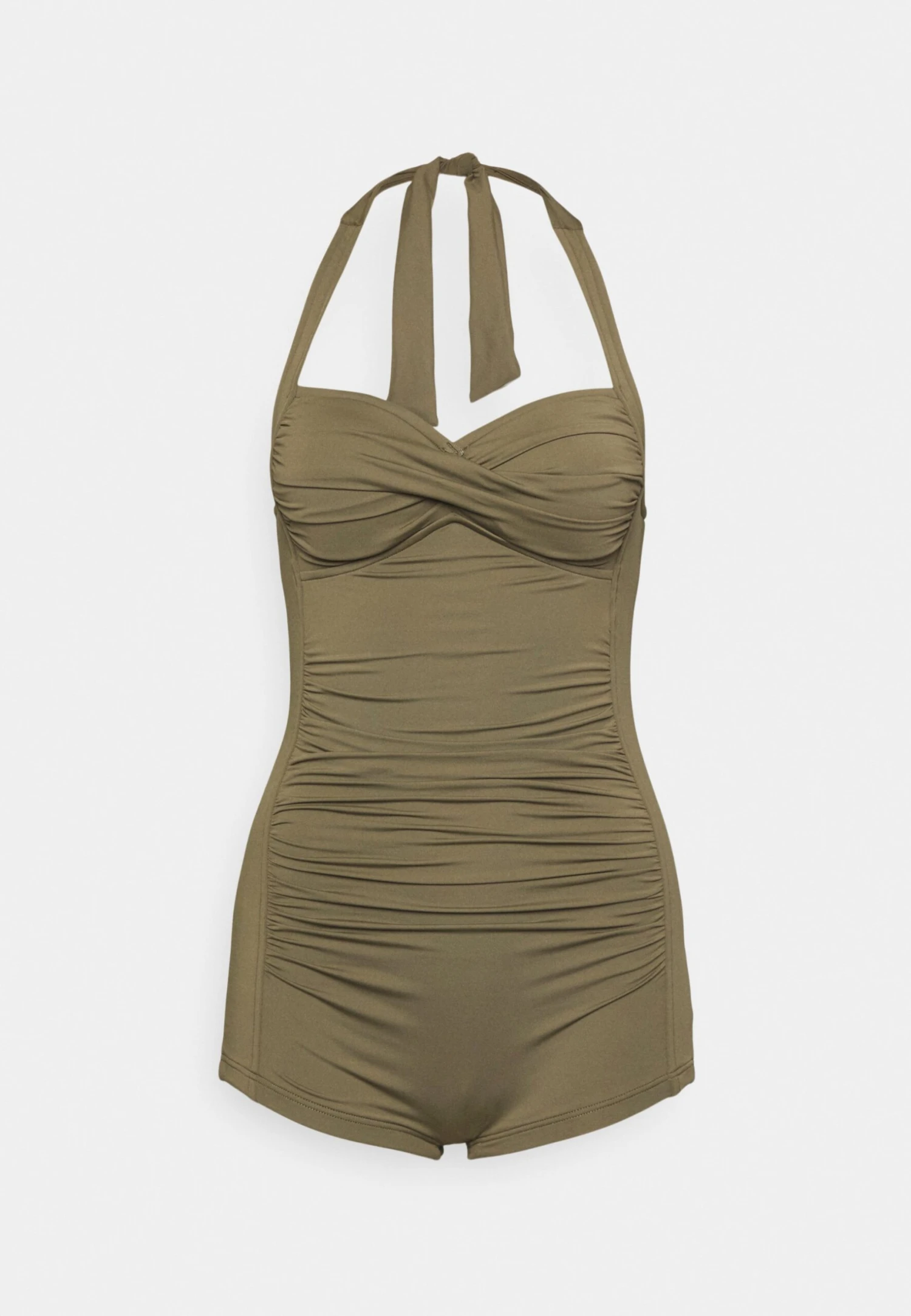 Seafolly Collective Boyleg One Piece - Badpak - Dark Olive 1 Seafolly Collective Boyleg One Piece - Badpak - Dark Olive