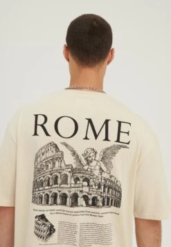 YOURTURN Rome Tee Unisex - T-Shirt Print - Mottled Light Brown -Dameskledingwinkel c774f4903f4a4a26b535e119279a3abe