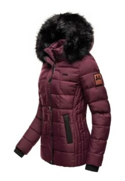 Marikoo Unique - Winterjas - Dark Red Melange -Dameskledingwinkel d572b3e63a9c47478abb468b036ff6b6