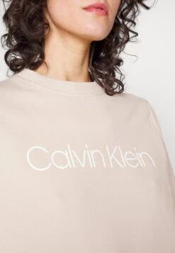 Calvin Klein Core Logo - Sweater - White Clay -Dameskledingwinkel e2fb8b80416444bc975899181f11277c