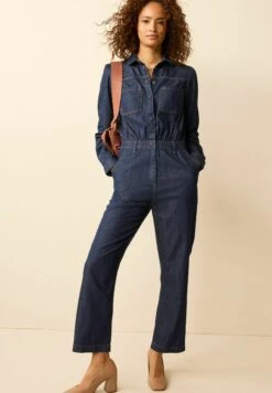 Dameskledingwinkel 31 Next Button Through Boilersuit Petite - Jumpsuit - Rinse