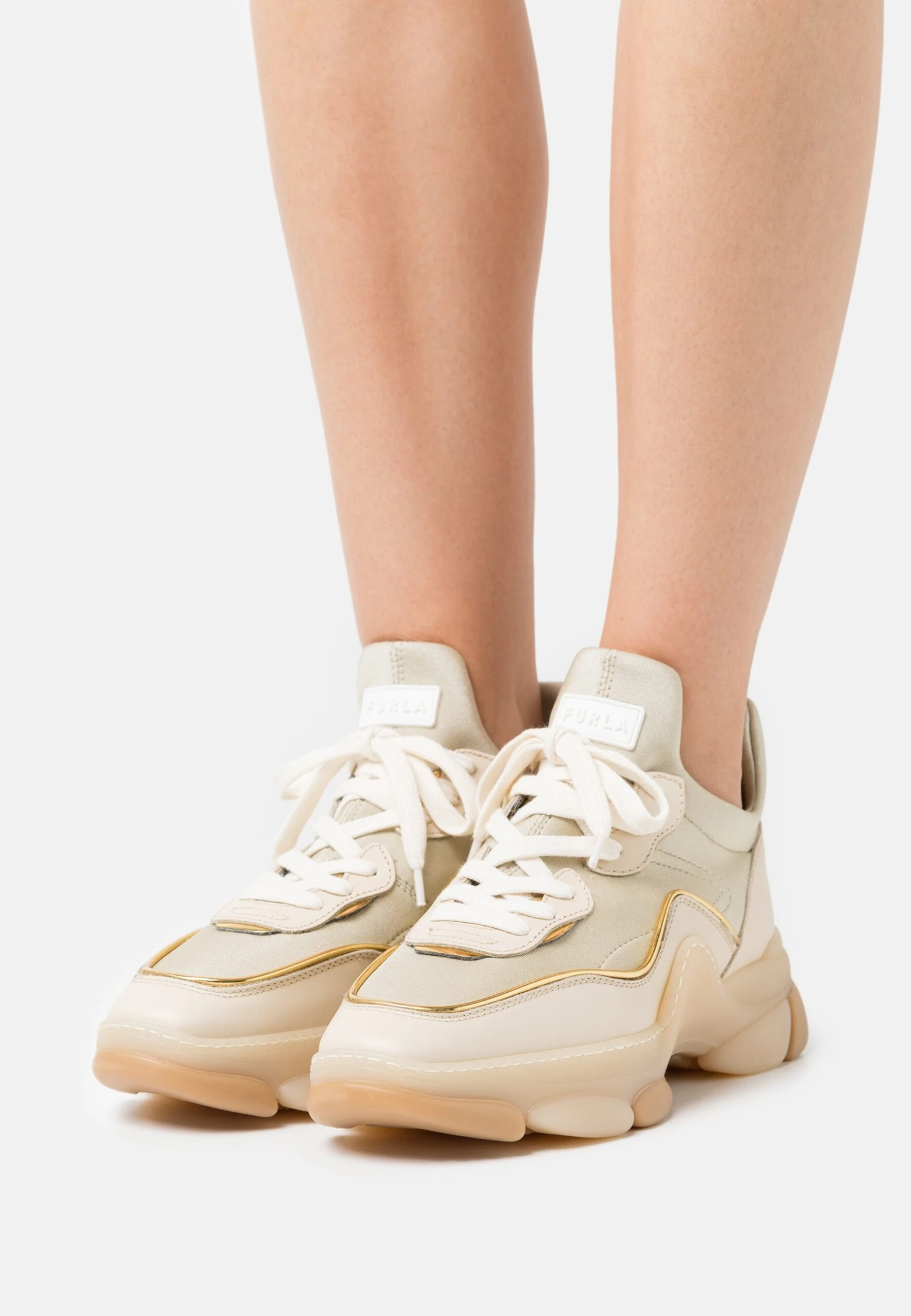 Furla Sneakers Laag - Sand/Pergamena/Color Oro Light 1 Furla Sneakers Laag - Sand/Pergamena/Color Oro Light